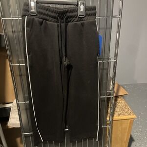 Girls MTA Sport Wide Leg Striped Exercise Pants Size XS 4/5